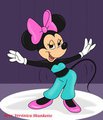 Minnie Mouse belly dancing