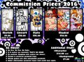 Commission Prices 2016!