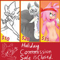 Holiday Commission Sale
