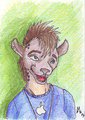 Hyena - Artist Trading Cards by AmbiguousAnarchist