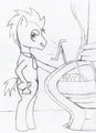 (Sketchy) Doctor Whooves in the Tardis by DreamWire