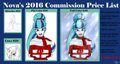 2016 Commission Price List