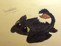 I draw Toothless!!!! by misayorina1230