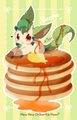 Leafeon Pancake by ChikoritaMoon