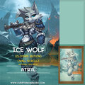Ice Wolf Wall Scroll by Atryl - Armored by FurryDakimakura