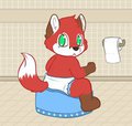 Foxy try the potty for the first time part 1
