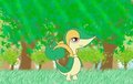 snivy in the forest