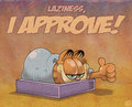Garfield approves laziness