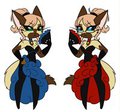 Flamenco Kitty Twins - by Mehalena