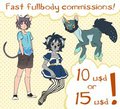 Fast fullbody commissions: OPEN by KiwiBlanco
