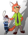 Nick and Judy - Fox and Rabbit
