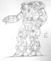 Work Doodle: Kodiak BattleMech