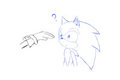 Shadow touch Sonic's head