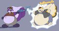 Fat Skunk ray attack! by Nemo