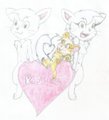 Me Chris the Kitty and me Fidel the Mouse - Happy Valentines day