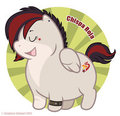 Fat Pony Badge - Chispa Roja