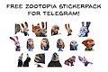 Free Zootopia Stickerpack - by Nightdancer by Nightdancer