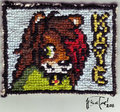 Cross Stitched Kaye Badge