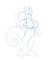 Sketch-a-day: Mewtwo