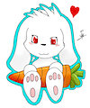 Bunny wif Carrot by Komomi