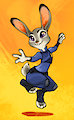 Judy Hoppig around by Korra