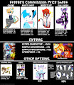 Commission Price Sheet 