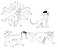 Cub Adoptables - Linearts