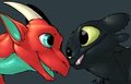 Ryuuio and Toothless - by neltruin by Ryuuio