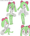 Emerald-Sapphire (Kirlia Sketch) by softtailed