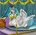  Bedroom Princess (feet version) by RobinTheFox
