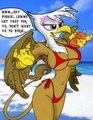 MLP:FiM - Gilda at the Beach by KingCheetah by WolfNanaki