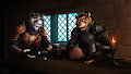 Khajiit Is On A Roll - Commission for Howlrunner82x by DreamAndNightmare
