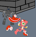 Amy Rose escapes being captured  by DARKZADAR