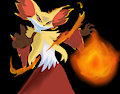 delphox flame by Lunza
