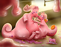 If the Pink Mewdra Sloshes You Down... (Vore, Part 2/2)