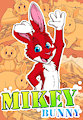 Mikey Bunny Waves Badge