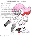 Laurel Robin the Pink Cockatoo