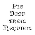 Pie Jesu from Alfred Lloyd Webber's Requiem