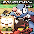 Pokemon Sun and Moon Starters! (poll) by lumineko