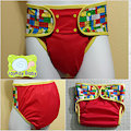 Building Blocks Adult Wing & Snap Diaper Cover by JayKayBaby