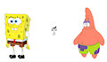 Spongebob and Patrick by Amidnarasu