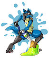 Inkling Lucario by stickycrop