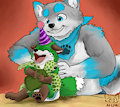 Birthday tickles by KiwiTheFox