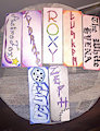 Back View of Bookmarks