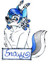 COMMISSION: Snowy Badge
