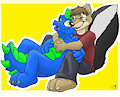 Colored Commission - Blue and Bungle!