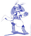 Lucario Girl :request: by BlueChika