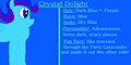 My OC Pony Crystal Delight Bio