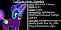 My OC Pony Twilight Moon Sparkle Bio