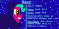 My OC Pony Mary Bio